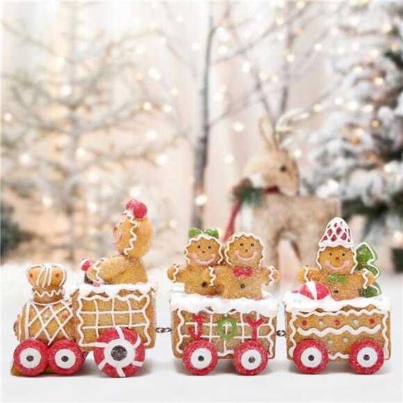 Christmas Decorations Indoor Home Decor Christmas Gingerbread Man Small - Picture 6 of 8